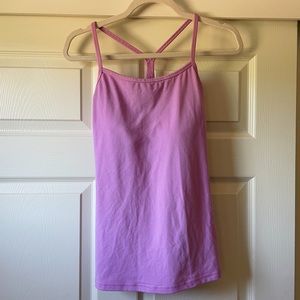 light purple workout tank top